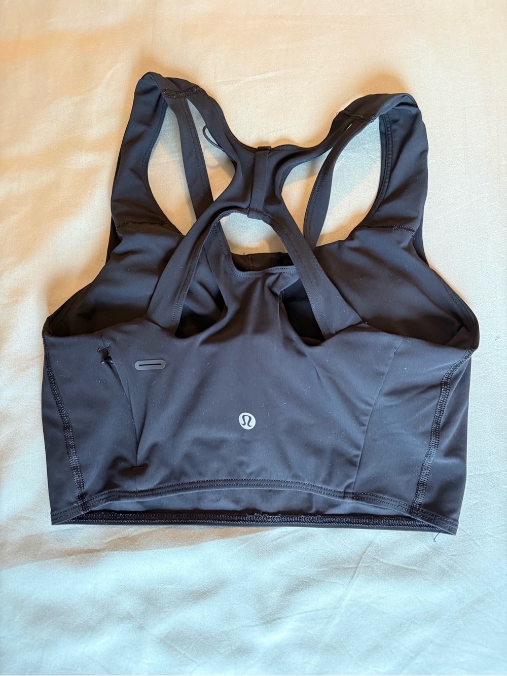 lululemon athletica Black Racerback Sports Bra